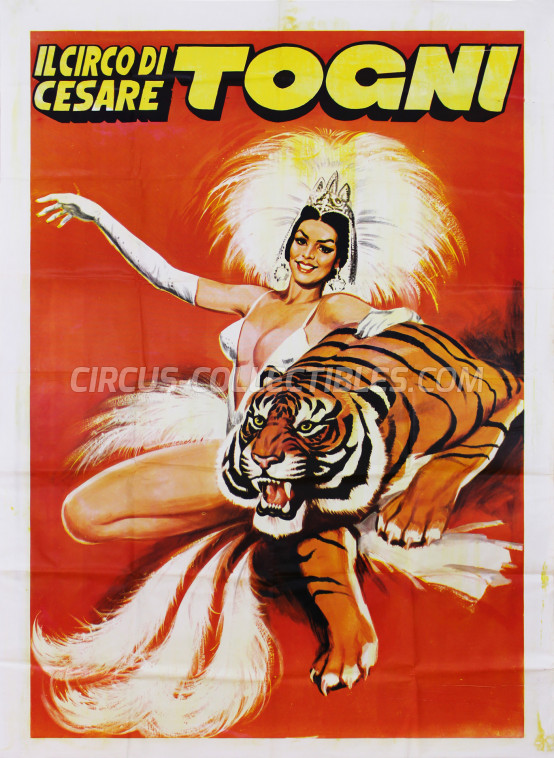 Cesare Togni Circus Poster - Italy, 1978