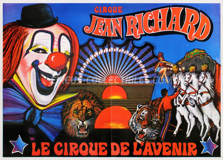 Pinder - Jean Richard Circus Poster - France, 1979
