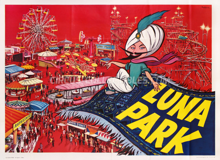 Luna Park Circus Poster - Italy, 