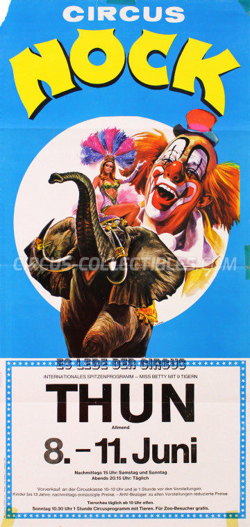 Nock Circus Poster - Switzerland, 1978