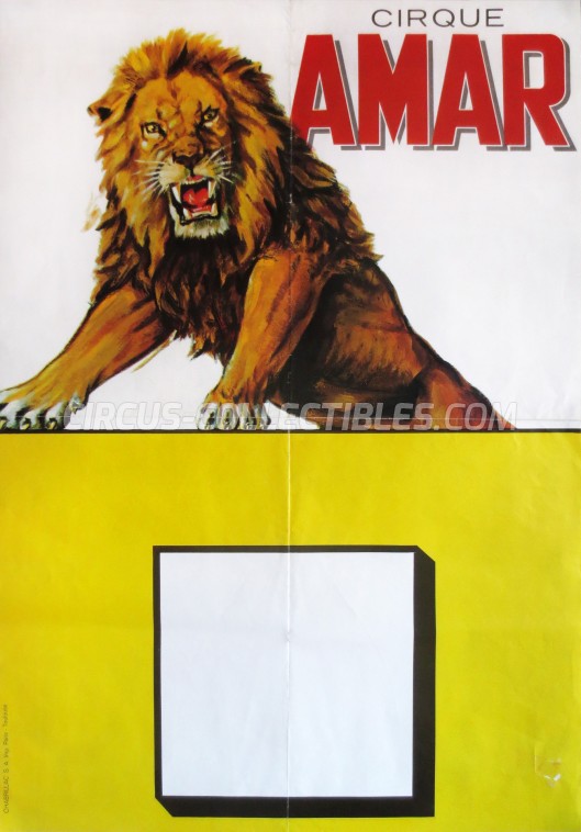 Amar Circus Poster - France, 1969