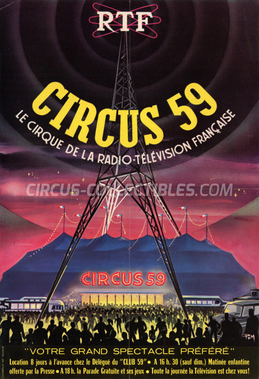 Circus 59 Circus Poster - France, 1959