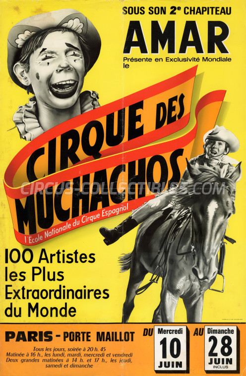 Los Muchachos Circus Poster - Spain, 1970