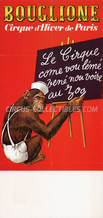Bouglione Circus Poster - France, 1972