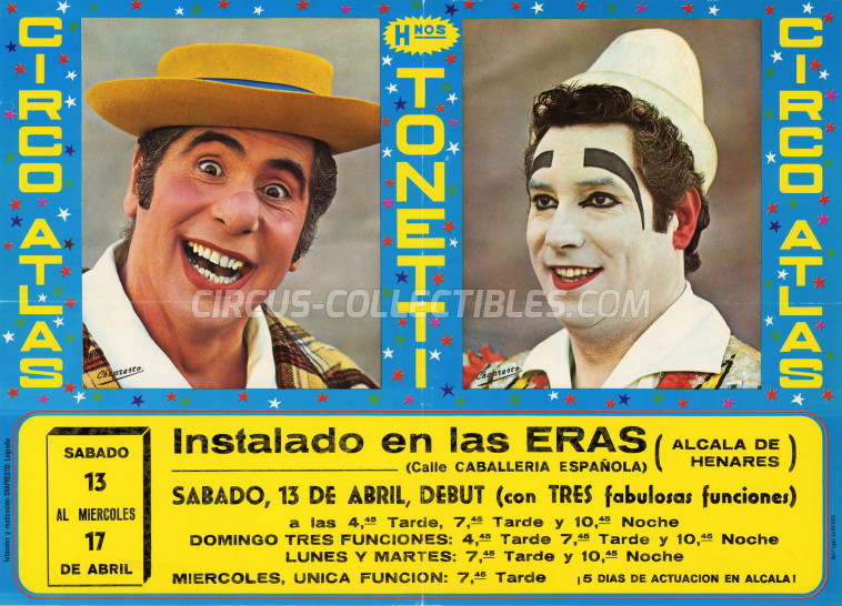 Atlas Circus Poster - Spain, 1974