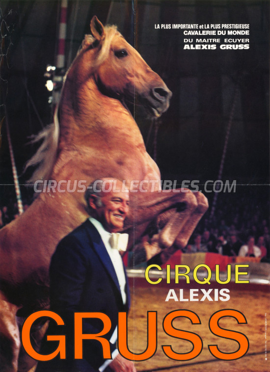 Alexis Gruss Circus Poster - France, 1980