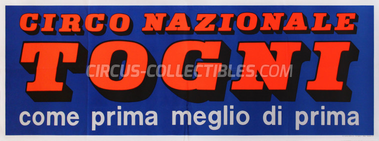 Darix Togni Circus Poster - Italy, 1977