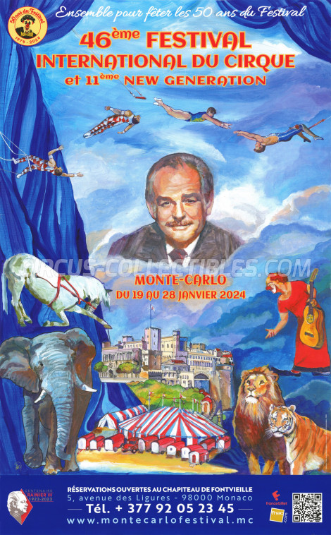 Festival International du Cirque de Monte-Carlo Circus Poster - Monaco, 2024