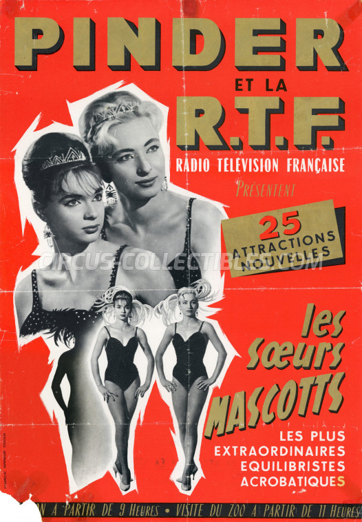 Pinder Circus Poster - France, 1962