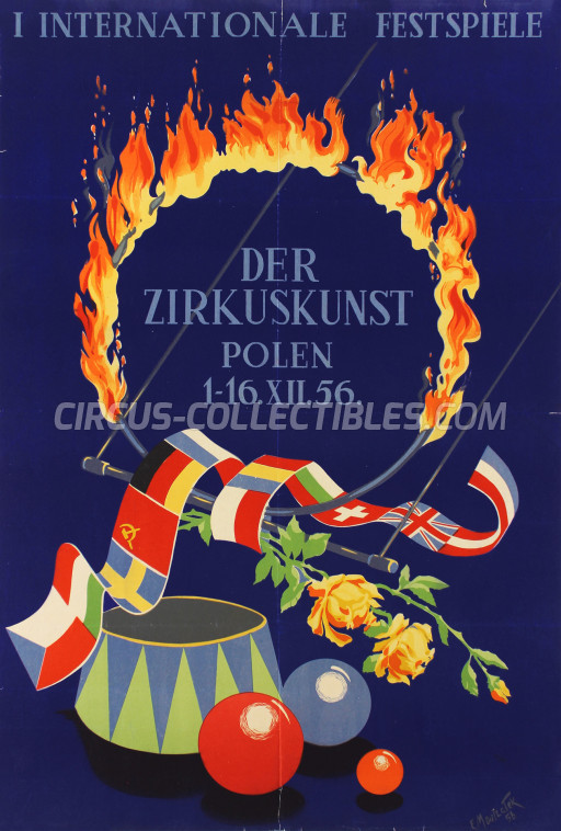 Internationale Festspiele der Zirkuskunst Circus Poster - Germany, 1956