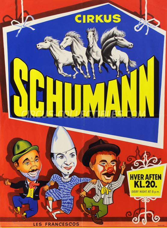 Schumann Circus Poster - Denmark, 1965