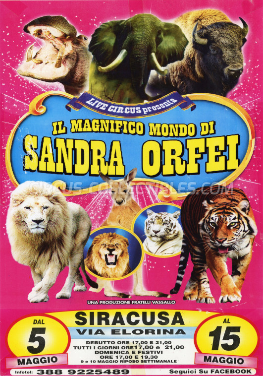Sandra Orfei Circus Poster - Italy, 2017