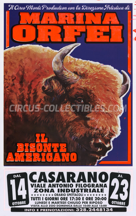 Marina Orfei Circus Poster - Italy, 2022