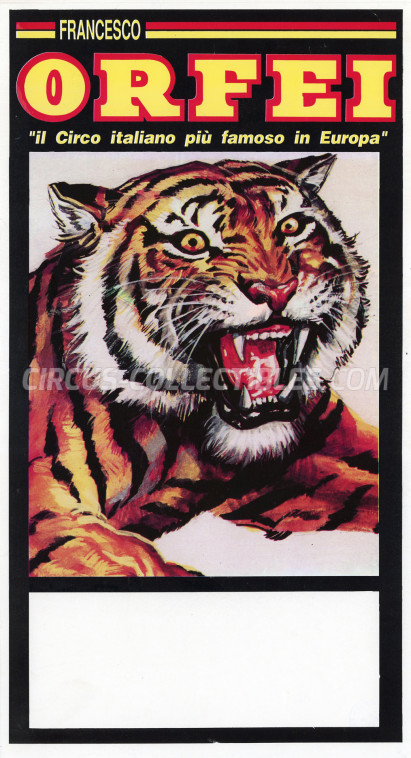 Francesco Orfei Circus Poster - Italy, 1990