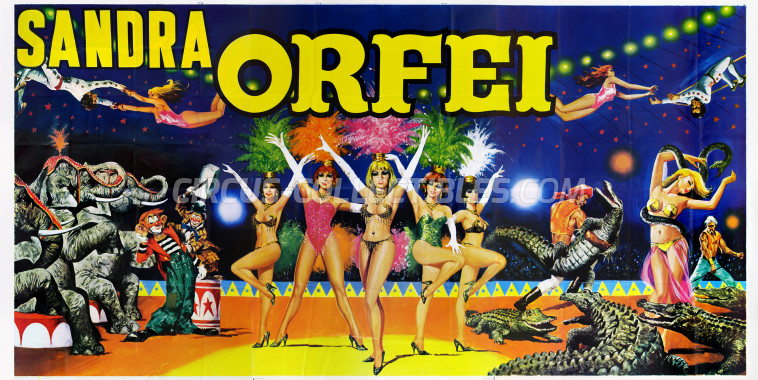Sandra Orfei Circus Poster - Italy, 2000