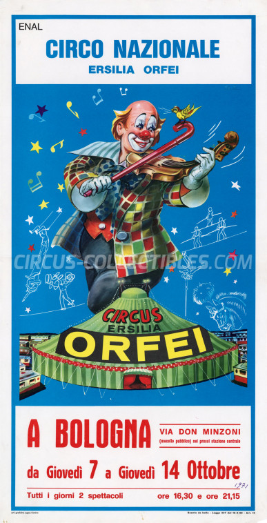 Ersilia Orfei Circus Poster - Italy, 1971