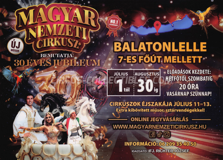 Magyar Nemzeti Circusz Circus Poster - Hungary, 2024