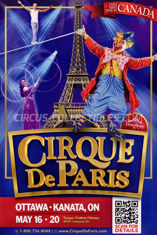 Cirque de Paris Circus Poster - Belgium, 2024