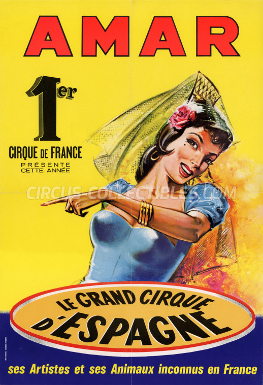 Amar Circus Poster - France, 1967