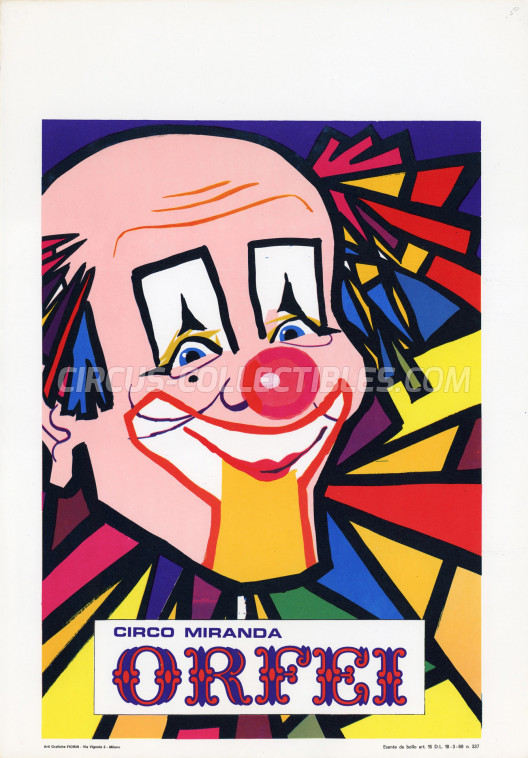 Miranda Orfei Circus Poster - Italy, 1968
