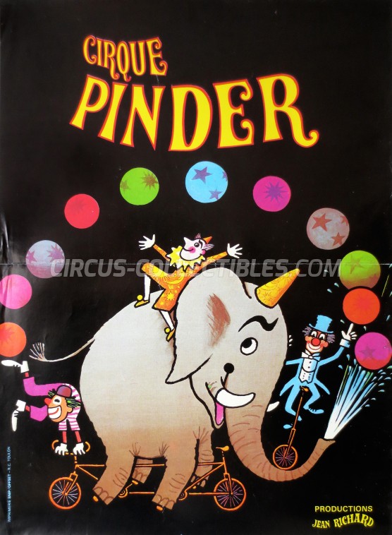 Pinder Circus Poster - France, 1980