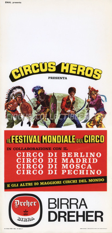 Heros (Togni) Circus Poster - Italy, 1967