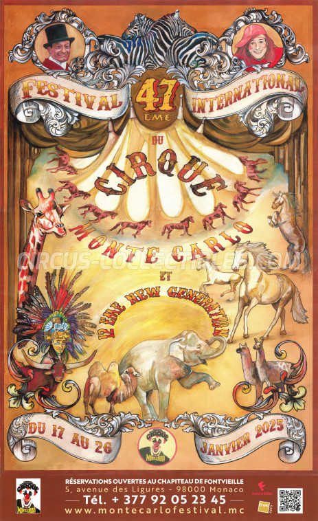 Festival International du Cirque de Monte-Carlo Circus Poster - Monaco, 2025