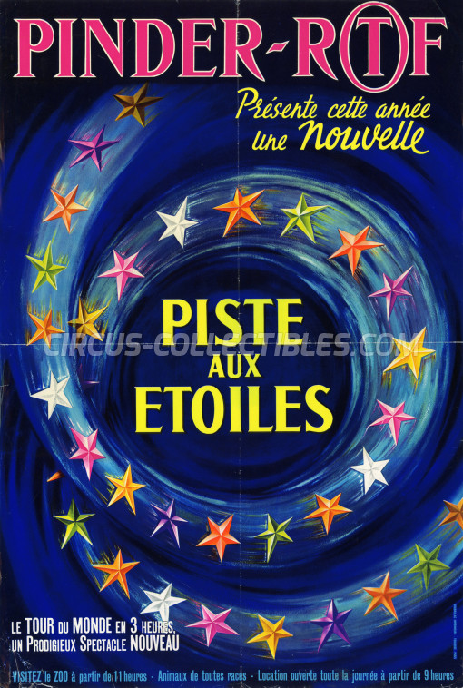 Pinder Circus Poster - France, 1966