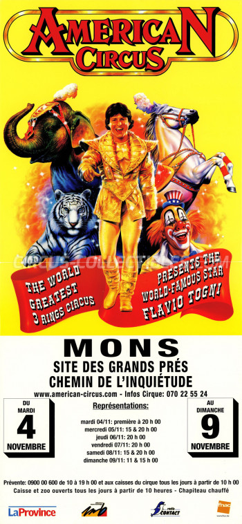 American Circus (Togni) Circus Poster - Italy, 2003