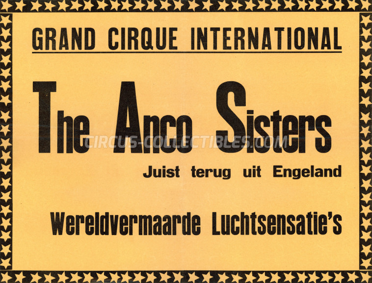 Toni Boltini Circus Poster - Netherlands, 1960