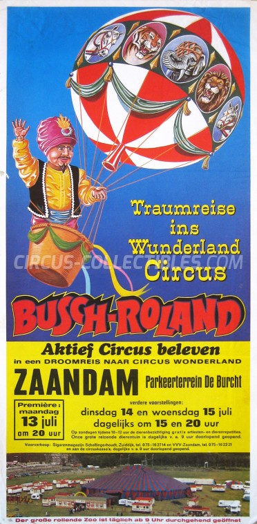 Busch-Roland Circus Poster - Germany, 1981