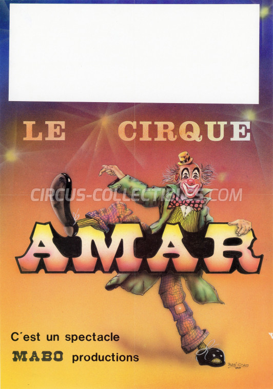 Amar Circus Poster - France, 1988