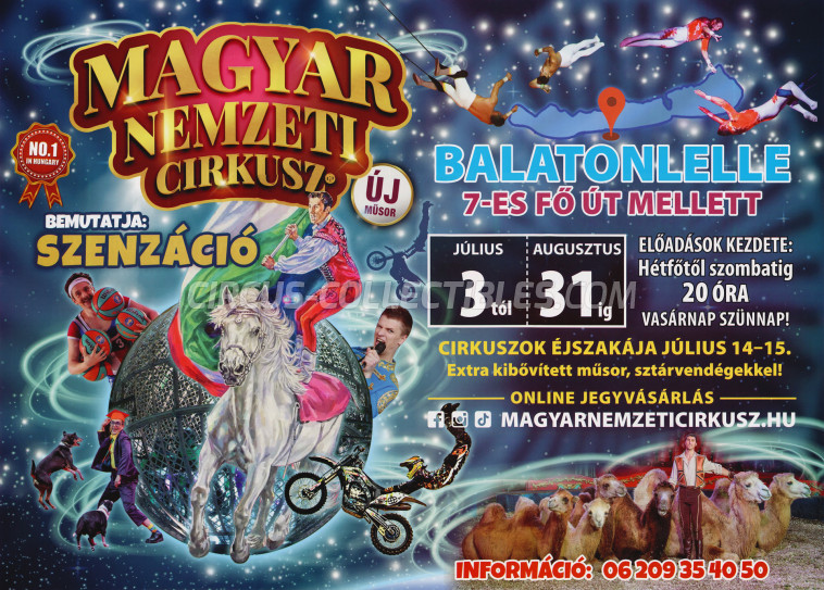 Magyar Nemzeti Circusz Circus Poster - Hungary, 2023