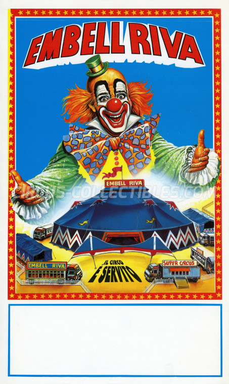 Embell Riva Circus Poster - Italy, 1994