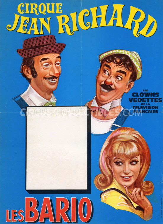 Jean Richard Circus Poster - France, 1971