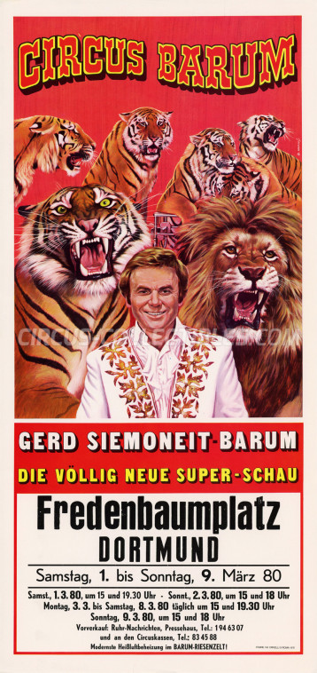Barum Circus Poster - Germany, 1980