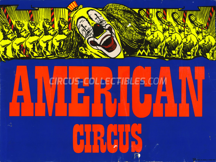 American Circus (Togni) Circus Poster - Italy, 1980
