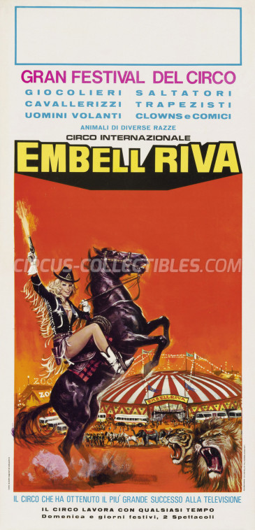Embell Riva Circus Poster - Italy, 1971