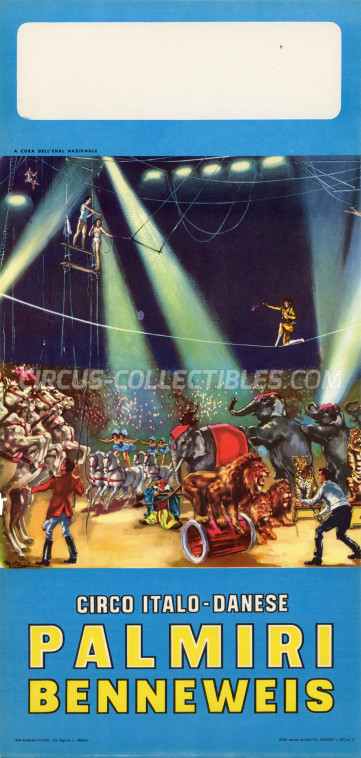 Palmiri Benneweis Circus Poster - Italy, 1967