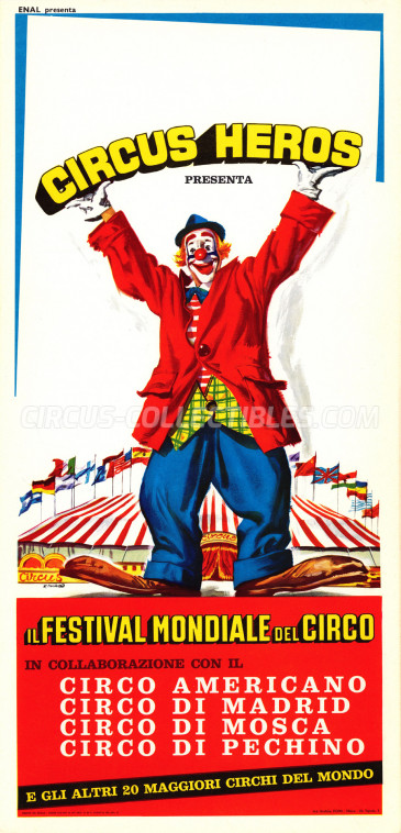 Heros (Togni) Circus Poster - Italy, 1967