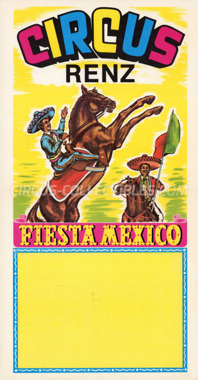 Renz Circus Poster - Germany, 1979