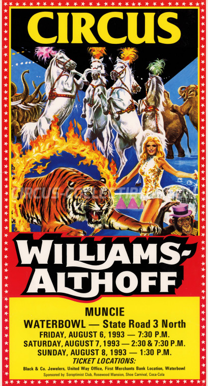 Althoff-Williams Circus Poster - Germany, 1993