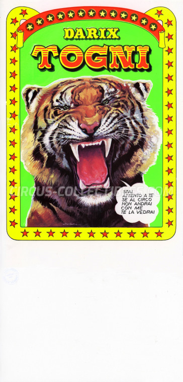 Darix Togni Circus Poster - Italy, 1987