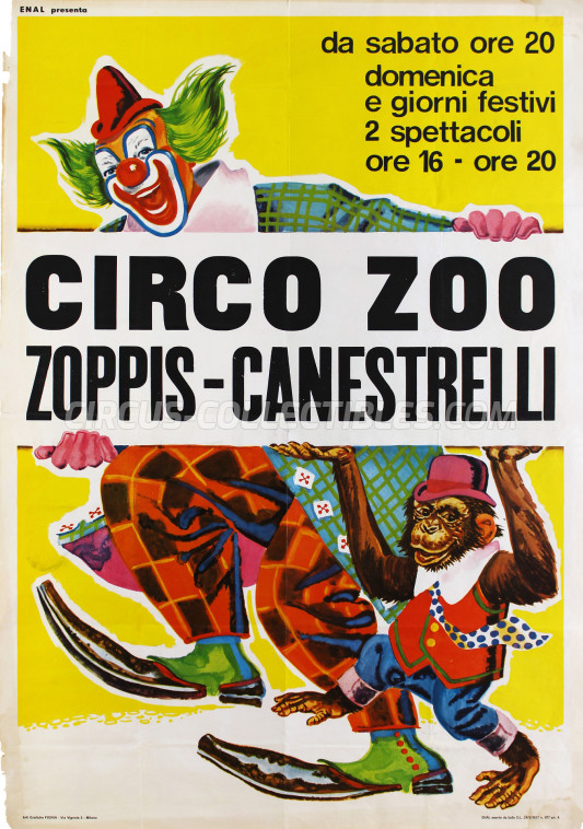 Zoppis-Canestrelli Circus Poster - Italy, 