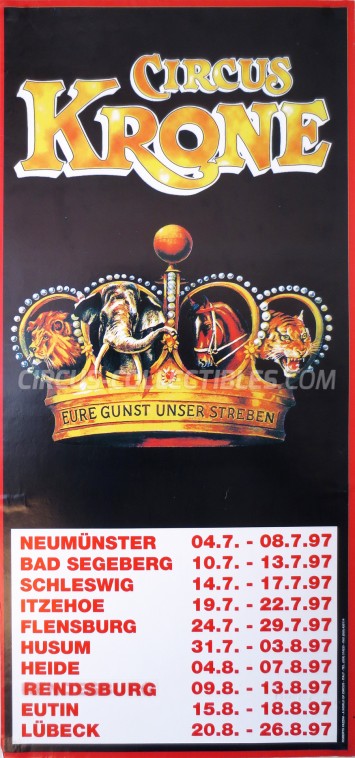 Krone Circus Poster - Germany, 1997
