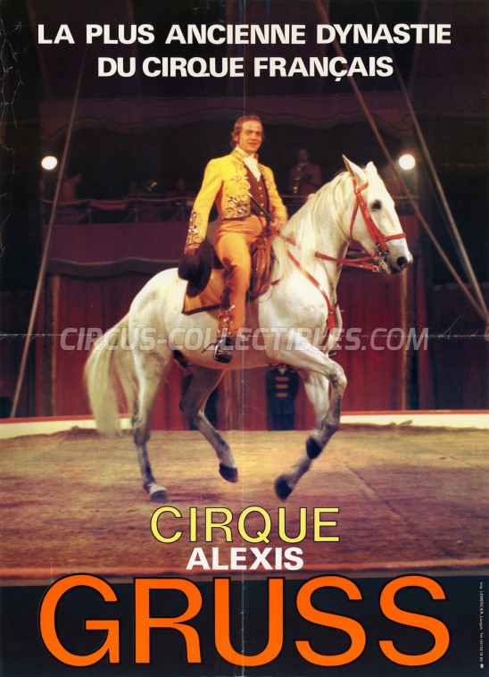 Alexis Gruss Circus Poster - France, 1980