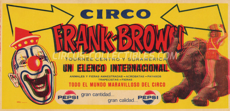 Frank Brown Circus Poster - Mexico, 1966