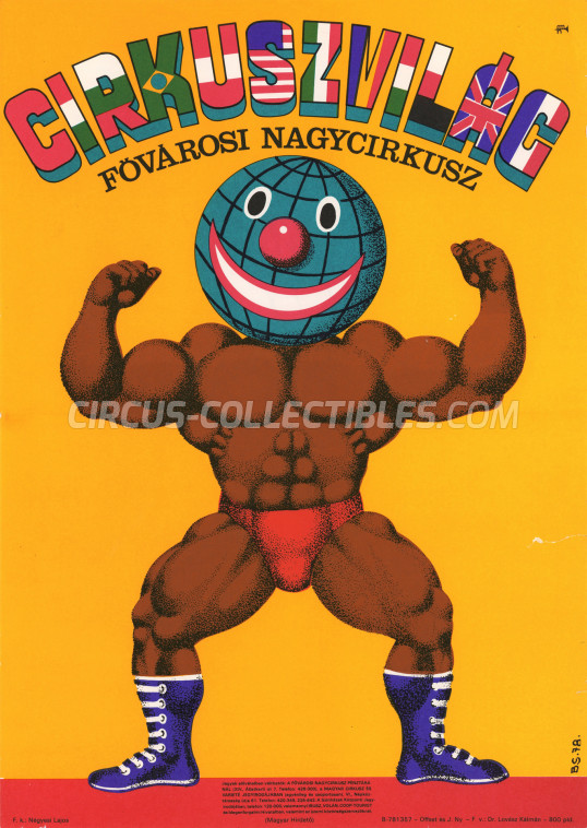 Fovarosi Nagycirkusz Circus Poster - Hungary, 1978