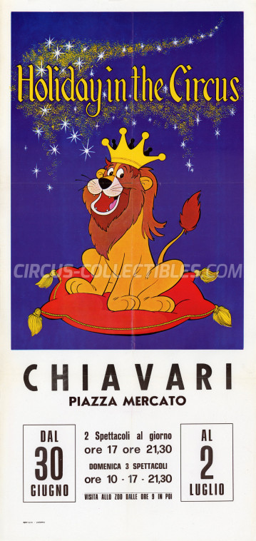 Livio Togni Circus Poster - Italy, 1978