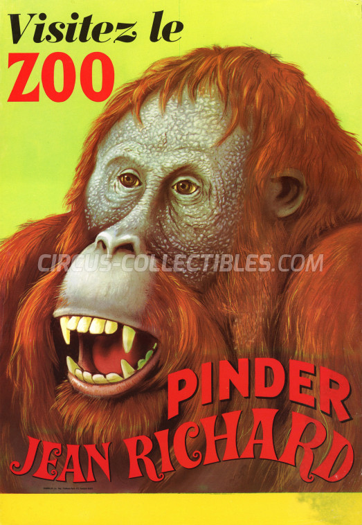 Pinder - Jean Richard Circus Poster - France, 1972